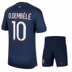 Günstige Fußballtrikots Paris Saint-Germain Dembele 10 Kinder Heimtrikot 2023-24 Kurzarm